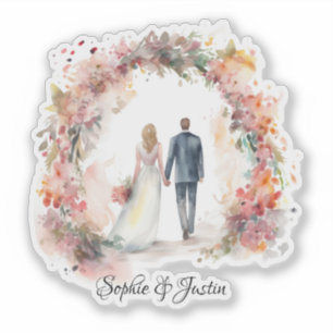 Back of Bride & Groom Personalized