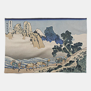 Back of Fuji mountain from Minobu river Hokusai    Kitchen Towel