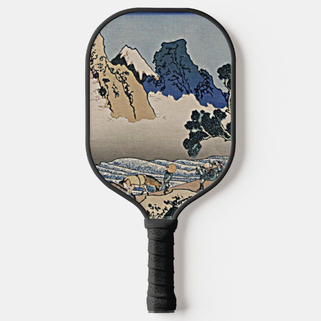 Back of Fuji mountain from Minobu river Hokusai  Pickleball Paddle (Front)