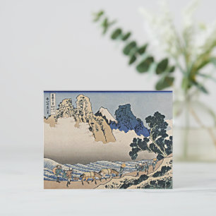 Back of Fuji mountain from Minobu river Hokusai Postcard