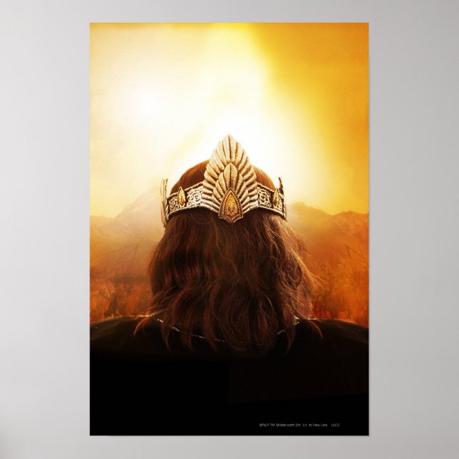 Back of Head with Crown Poster (Front)