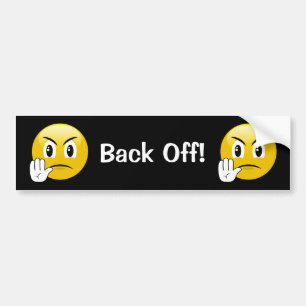 Back Off Emoji Bumper Sticker