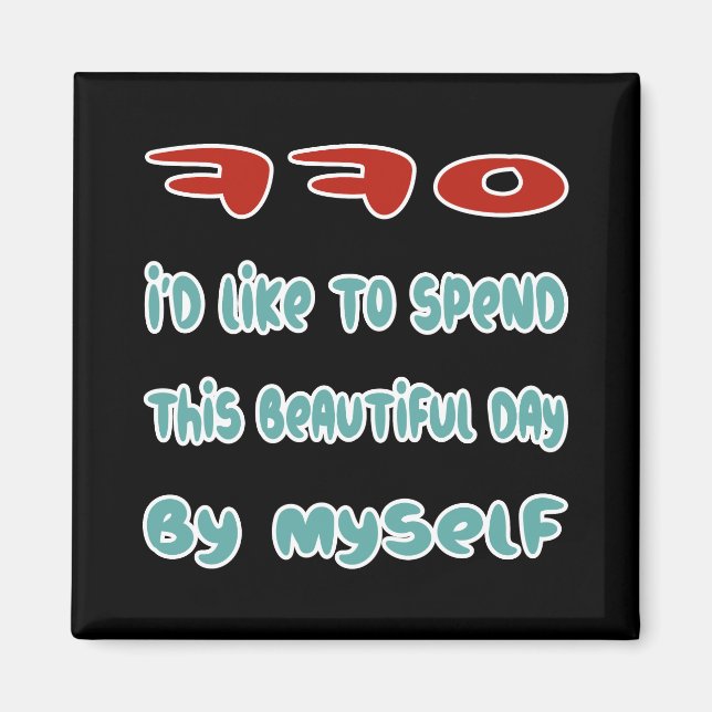 Back Off Magnet (Front)