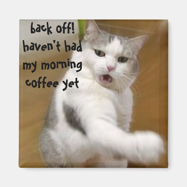 "Back Off" Magnet (Front)