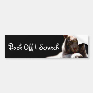 Back Off Tiger Bumper Sticker