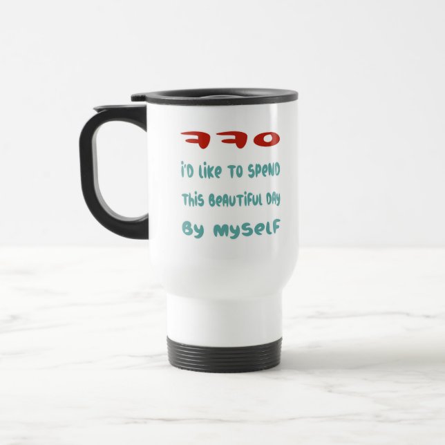 Back Off Travel Mug (Left)