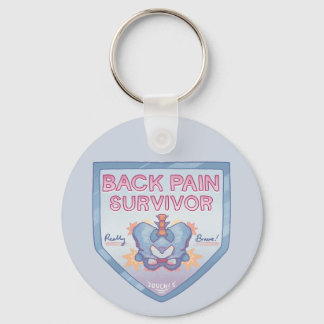 Back Pain Survivor Keychain