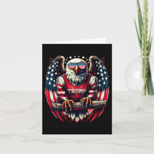Back Patriotic Usa Eagle Take America Back Trump 2 Card