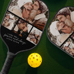 Back Photo Strip Collage Pickleball Paddle<br><div class="desc">Discover a truly unique way to declare your love and make unforgettable memories with our personalized photo collage pickleball paddle. It's designed with a vibrant photo collage strip layered over a larger photograph and comes complete with customizable template text. Whether it's for an anniversary or a birthday, this one-of-a-kind gift...</div>