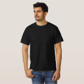Back Print Trendy Lion Face Mens Black Modern T-Shirt (Front Full)