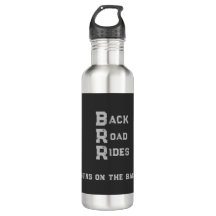 "Back Road Rides" Logo & Slogan Grey Lettering