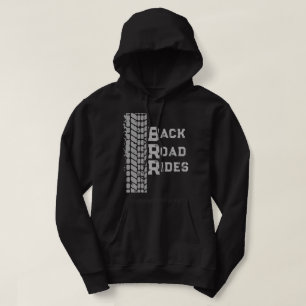 "Back Road Rides" Logo with Muddy Tire Track Hoodie