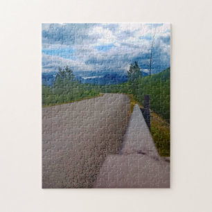 Back road to Polebridge Glacier National Park Jigsaw Puzzle