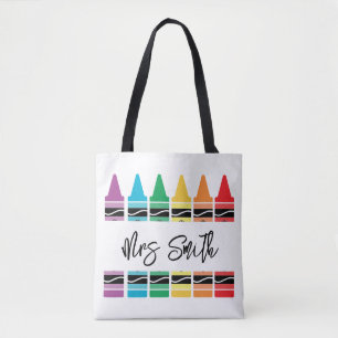 back School Rainbow Teacher Life Tote Bag
