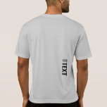 Back Side Print Activewear Silver Mens Sport T-Shirt<br><div class="desc">Add Your Text Here Modern Back Design Print Template Mens Sport-Tek Competitor Activewear Silver Grey T-Shirt.</div>