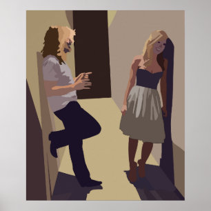 Back Stage At The Concert  Poster