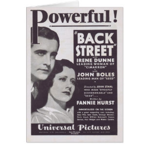 Back Street 1932 Irene Dunne movie ad