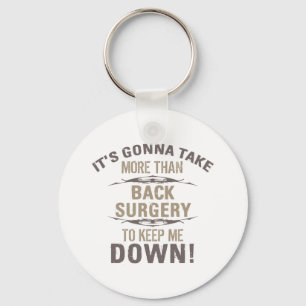 Back Surgery Humour Keychain