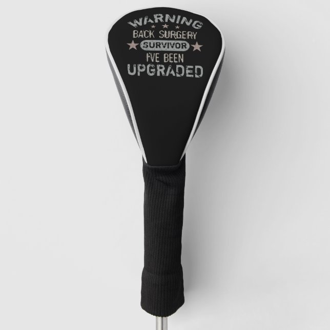 Back Surgery Humour Upgraded Golf Head Cover (Front)