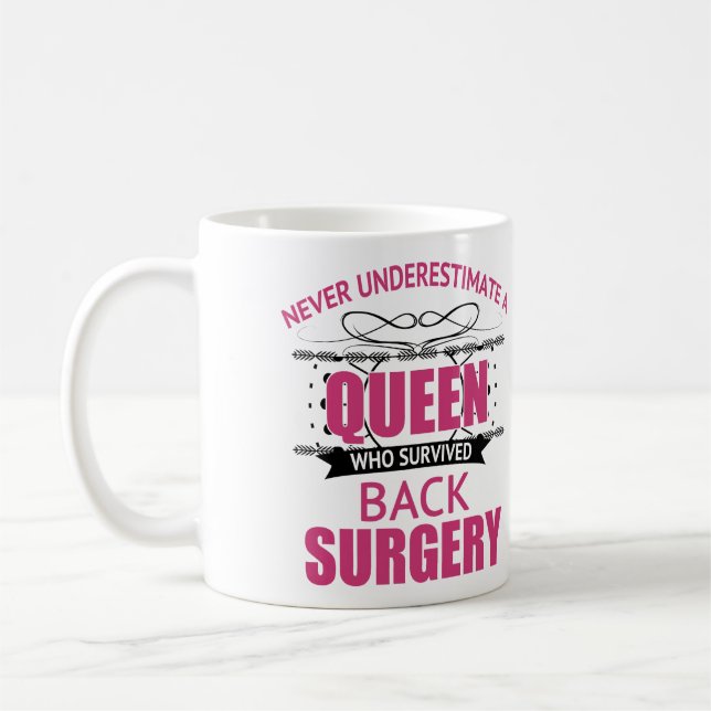Back Surgery Recovery For Women Coffee Mug (Left)