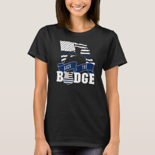 Back The Badge Policemen Police Supporter American T-Shirt