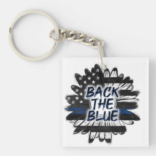 Back the Blue Keychain