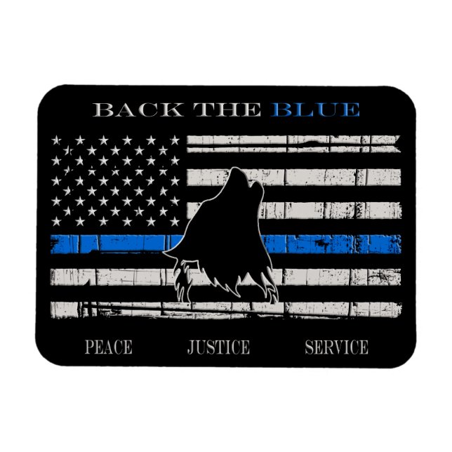 Back the Blue Magnet (Horizontal)