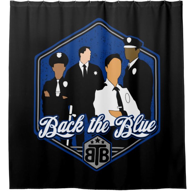 Back The Blue Support Police Officers (Front)