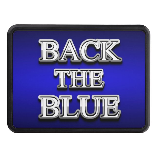 Back The Blue Thin Blue Line Hitch Cover (Front)