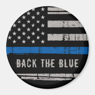 Back The Blue Thin Blue Line Magnet