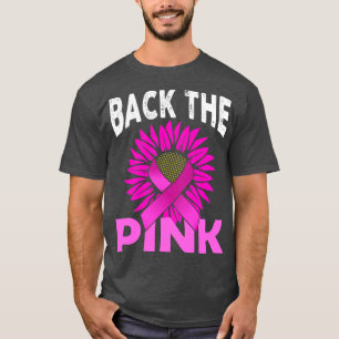 Back The Pink Ribbon Sunflower Flag Women T-Shirt