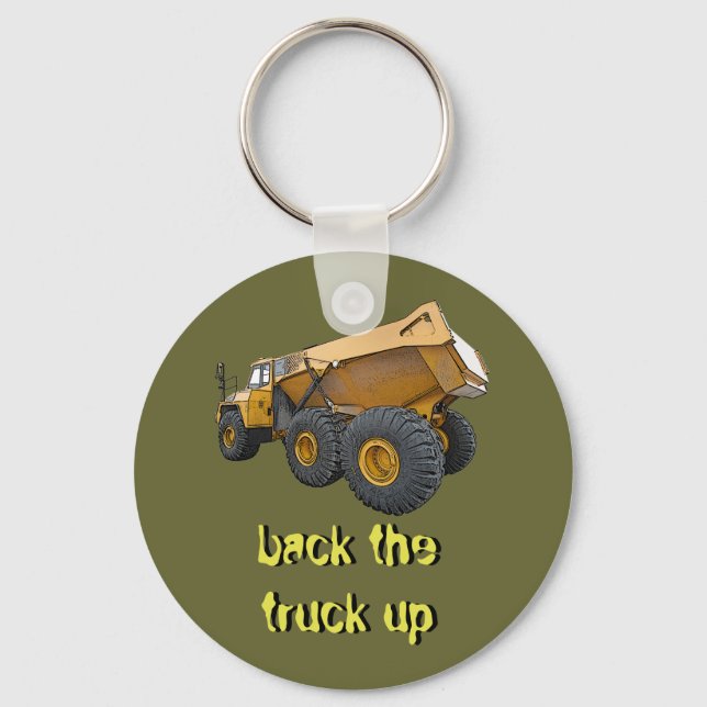 back the truck up keychain (Front)