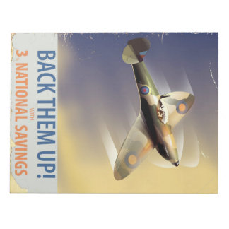 Back them up! WW2 poster Notepad