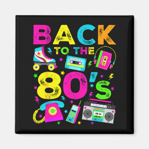 Back To 80's 1980s Vintage Style Eighties Retro Pa Magnet