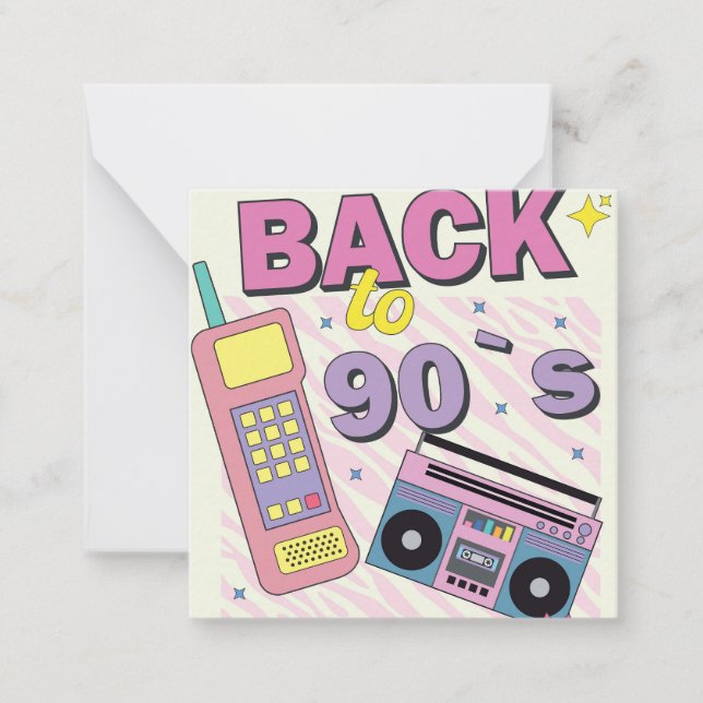 Back to 90s card (Front)