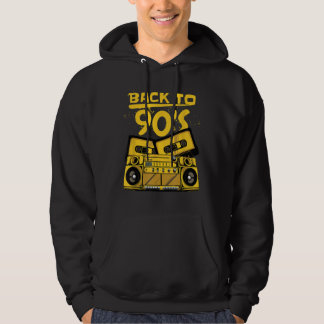 Back To 90's Vintage Cassette Tape Classic 80s 90s Hoodie