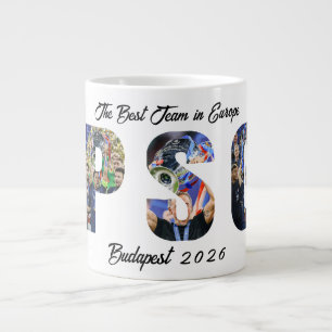 Back To Back Champions Personalized Paris PSG Large Coffee Mug