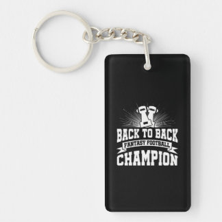 Back to Back Fantasy Football Champion League Keychain