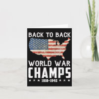 Back To Back Undefeated World War Champs - 4th Of