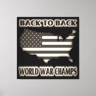Back to Back World War Champs Canvas Print