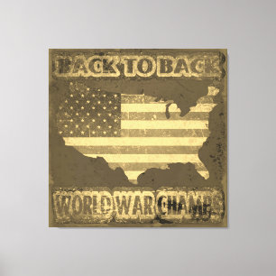 Back to Back World War Champs Canvas Print