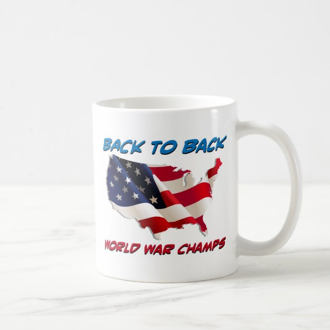 Back to Back World War Champs Coffee Mug (Right)