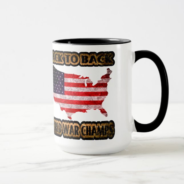 Back to Back World War Champs Mug (Right)