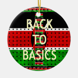Back to Basics Ceramic Ornament