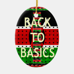Back to Basics Ceramic Ornament