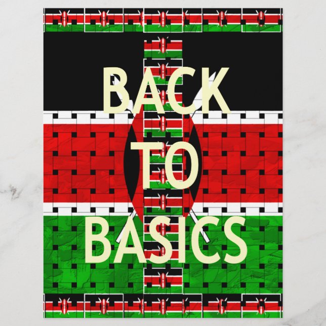 Back to Basics: Kenya Flag-Themed  Weaving Culture (Front)