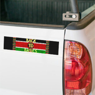 Back to Basics: Kenya Flag Themed Weaving Culture Bumper Sticker