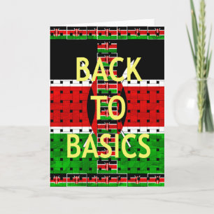 Back to Basics: Kenya Flag-Themed  Weaving Culture Card