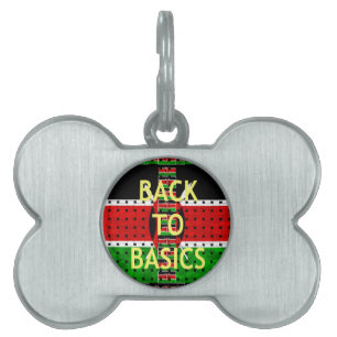 Back to Basics: Kenya Flag Themed Weaving Culture Pet Name Tag