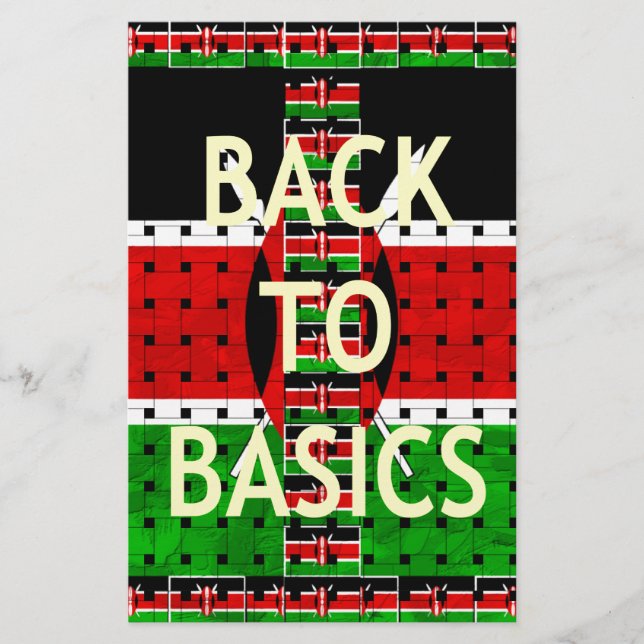 Back to Basics: Kenya Flag Themed Weaving Culture Stationery (Front)